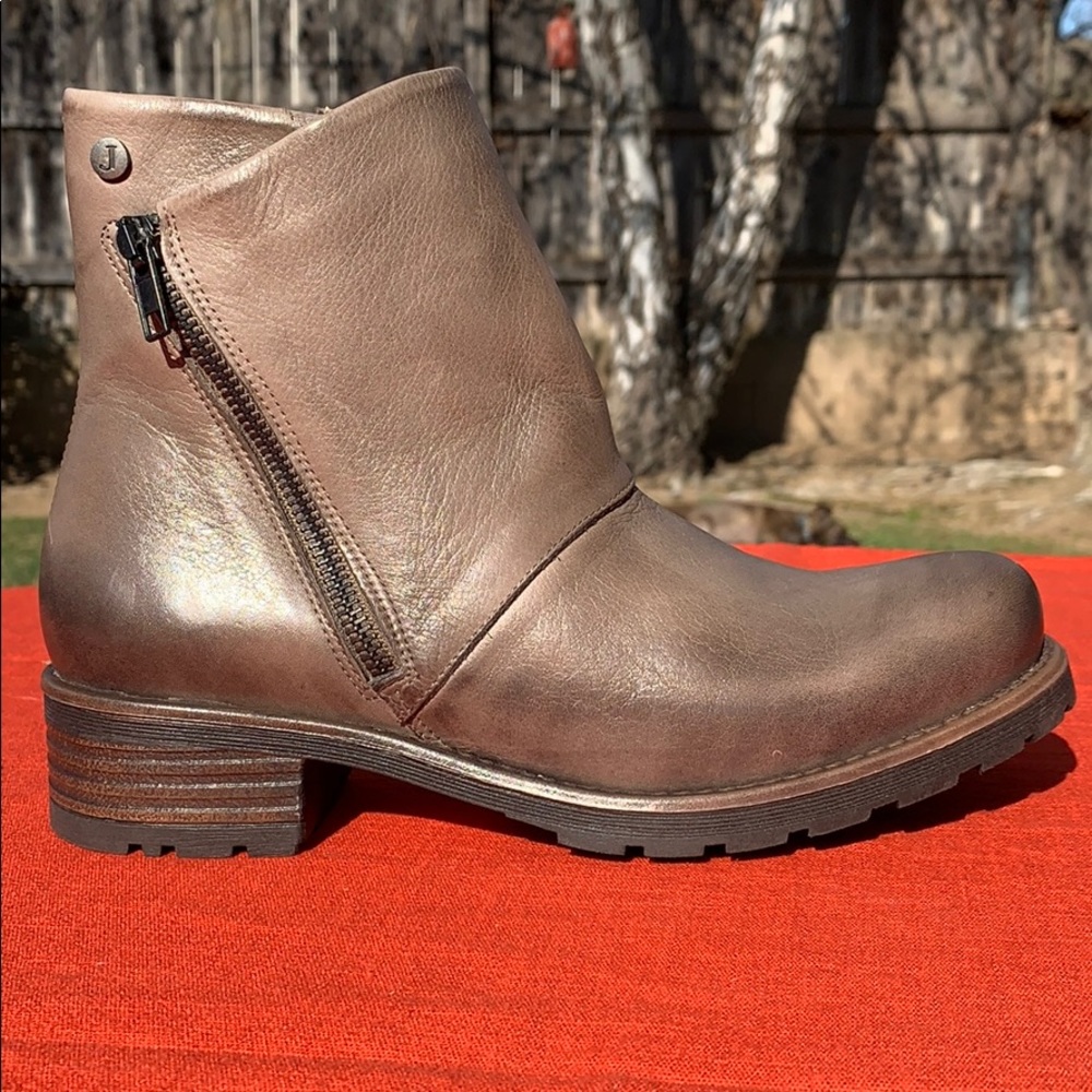 Jafa 482 Ankle Boots Burlap Size 38 NWOB